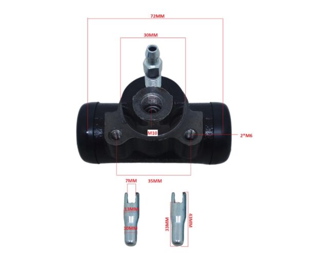 CILINDRO DE FREIO DA RODA EMPILHADEIRA 1,0-1,8T CHINESA – TOYOTA 3-8FG – NISSAN – TCM – KOMATSU – TAILIFT