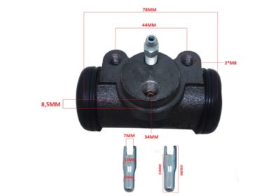 CILINDRO DE FREIO DA RODA EMPILHADEIRA HYSTER 40-70FT – YALE VX – CLARK C25/C30L – NISSAN L01/L02/1F1/1F2 – MITSUBISHI FG20-30