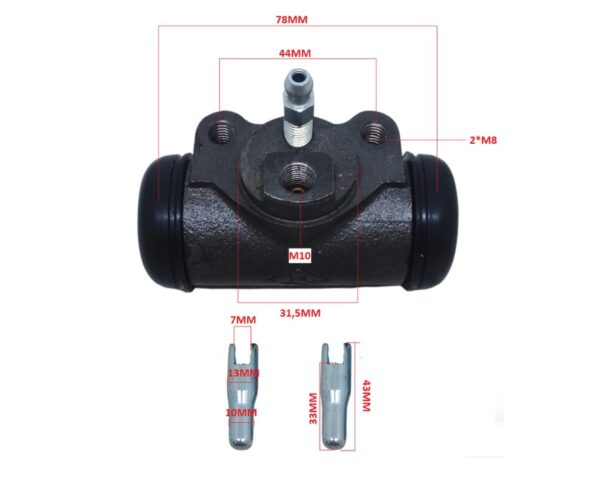 CILINDRO DE FREIO DA RODA EMPILHADEIRA TOYOTA 7-8FG20-30 – TCM FG/D20-25T6/C6 /T3/C3/T4