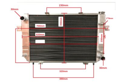 RADIADOR D’AGUA MOTOR ISUZU C240/XINCHAI EMPILHADEIRA