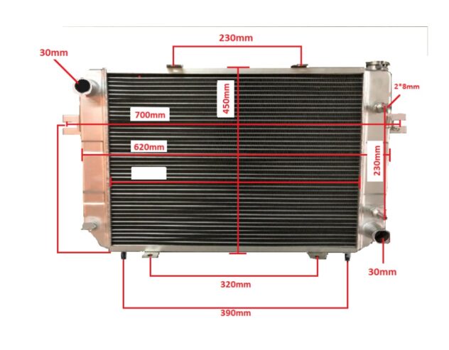 RADIADOR D’AGUA MOTOR ISUZU C240/XINCHAI EMPILHADEIRA