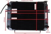 RADIADOR D’AGUA C/ DEFLETOR MOTOR XINCHAI EMPILHADEIRAS CHINESAS 2.0-3,5T